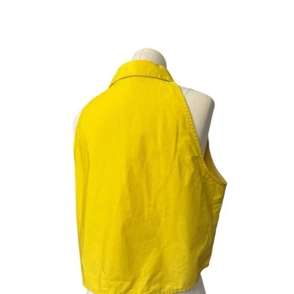 Maeve Yellow Tie Front Tank Top Sz 14 - Picture 5 of 9